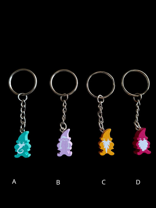 Meeple Gnome Keychain